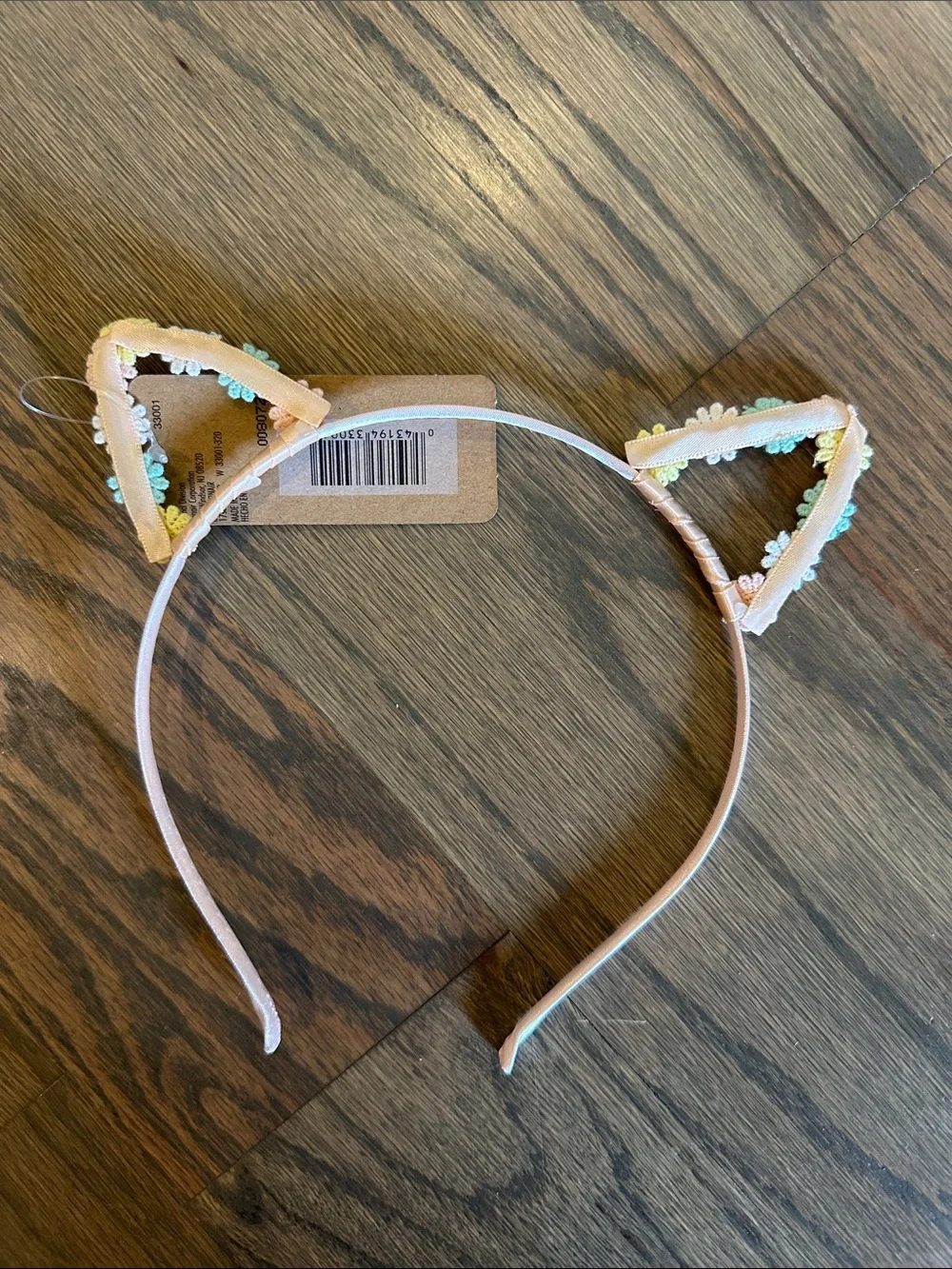 scunci Pastel Flower Cat Ear Headband - Pink, Blue, Yellow, Green